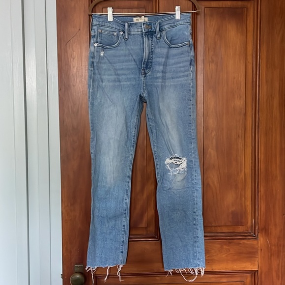 Madewell The Perfect Vintage Ripped High Waist Jeans - Size 28 - Picture 2 of 4